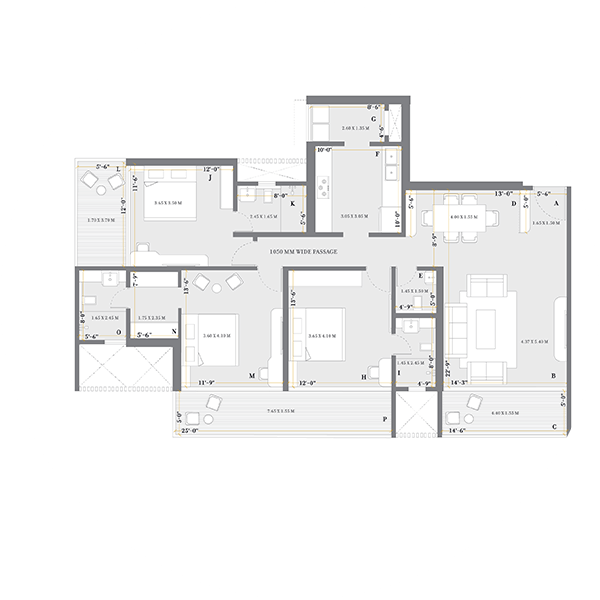 Tower C - 3 Bed Prima (Type 2)